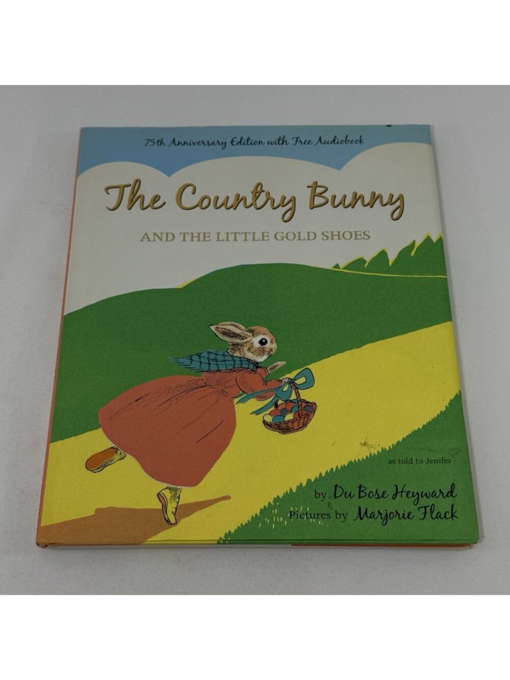 Vintage Du Bose Heyward Country Bunny Gold Shoes Children Book Bedtime Picture
